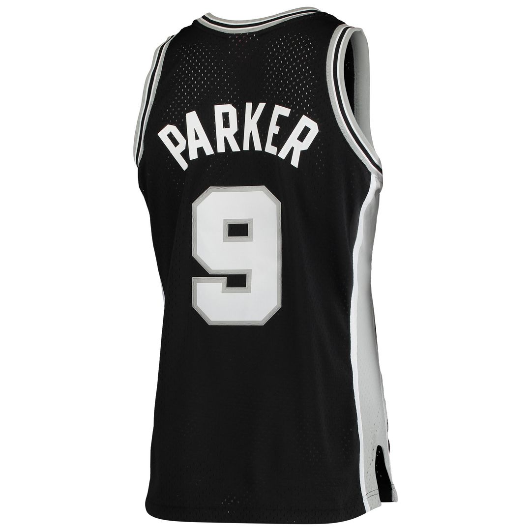 San Antonio Spurs Tony Parker Mitchell & Ness Hardwood Classics Swingman Jersey - Black