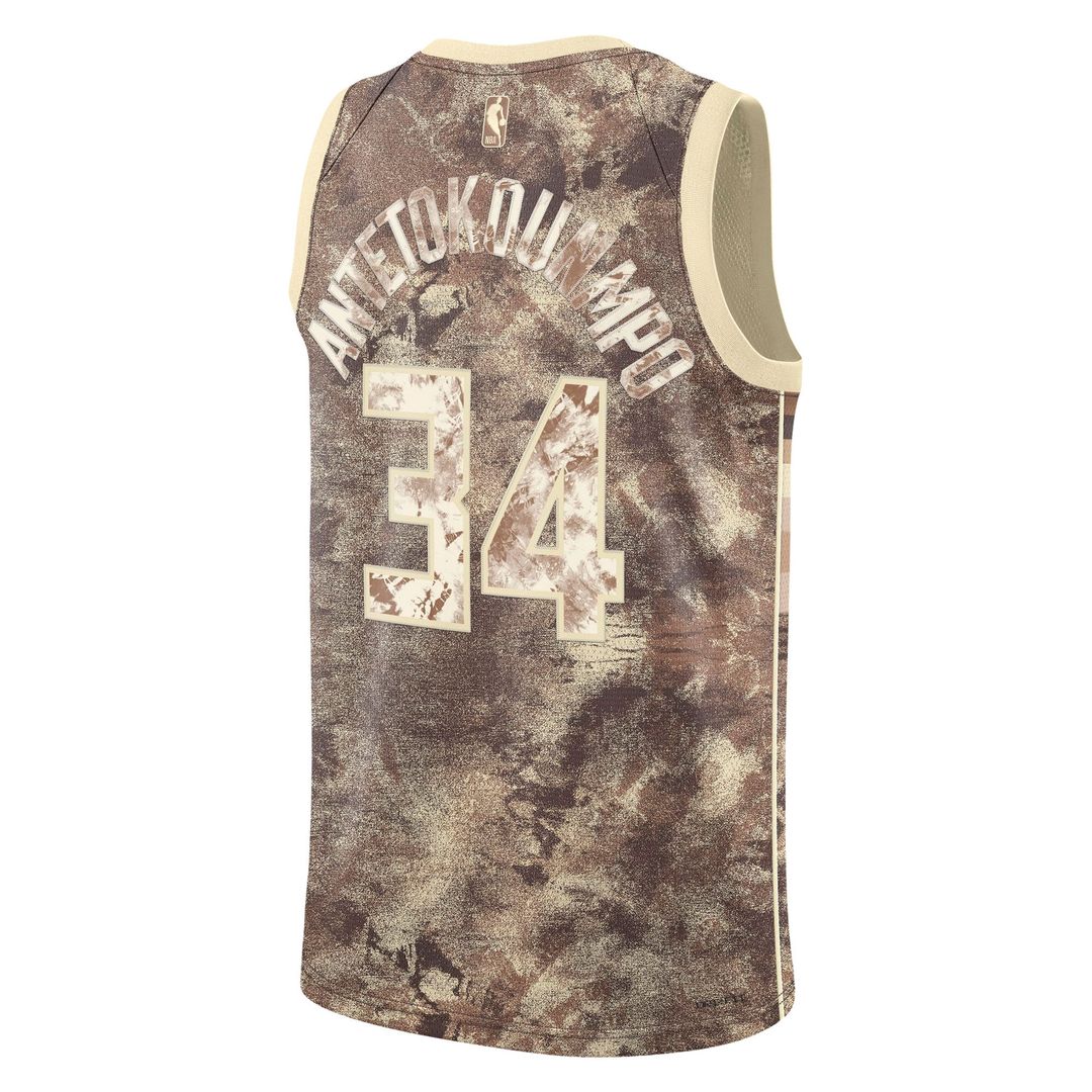Milwaukee Bucks Giannis Antetokounmpo Nike Unisex Select Series Swingman Jersey - Brown