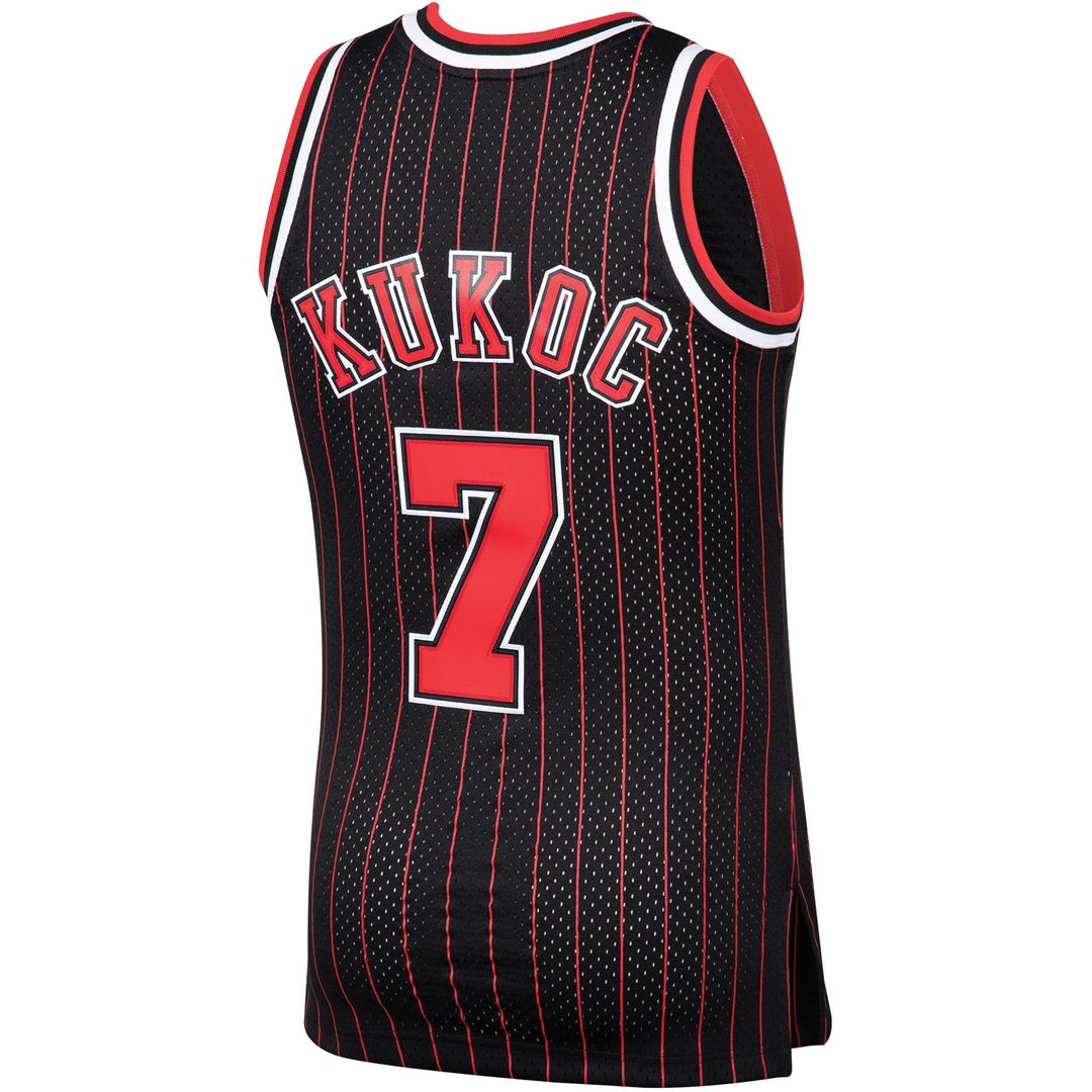 Chicago Bulls Toni Kukoc Mitchell & Ness 1995/96 Hardwood Classics Swingman Jersey - Black