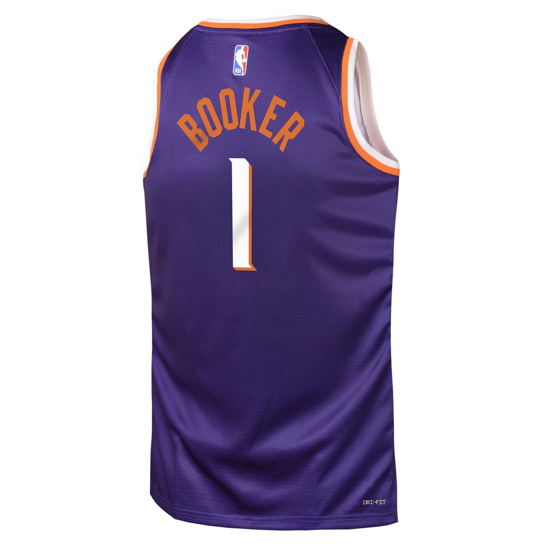 Phoenix Suns Devin Booker Nike Youth Swingman Jersey - Icon Edition - Purple