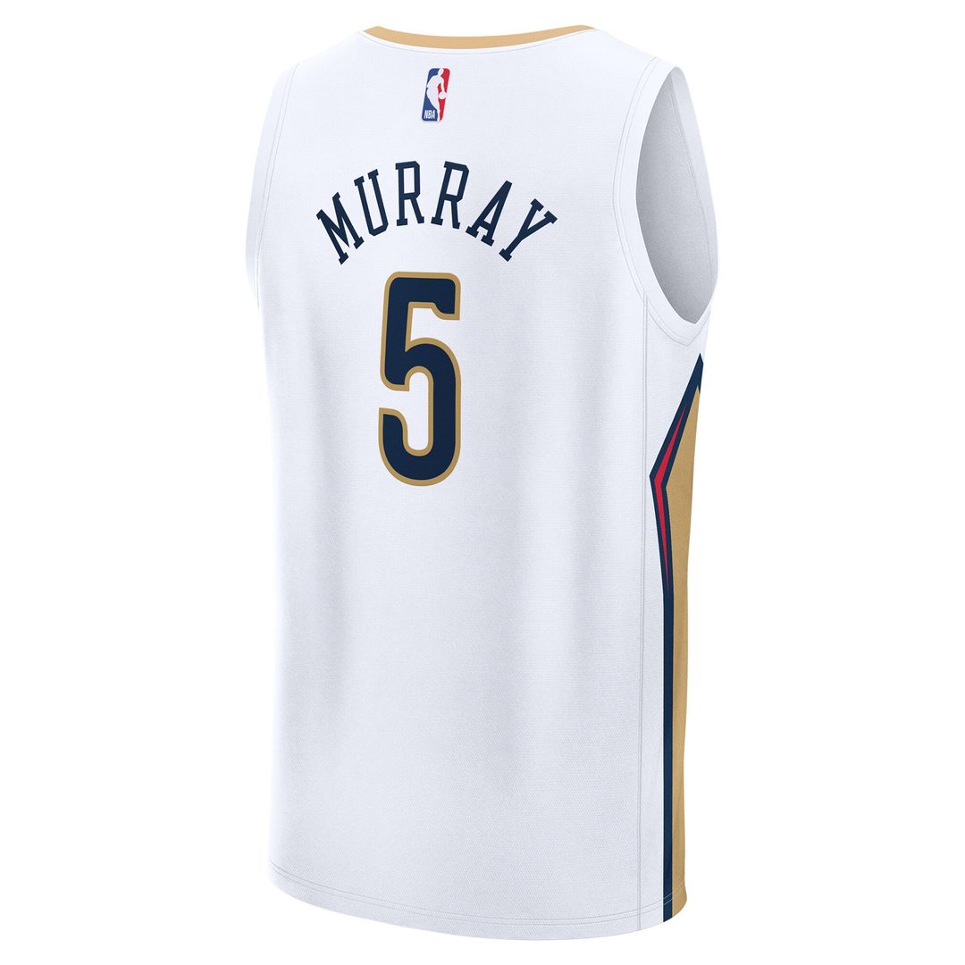 New Orleans Pelicans Dejounte Murray Fanatics Fast Break Replica Player Jersey - Association Edition - White