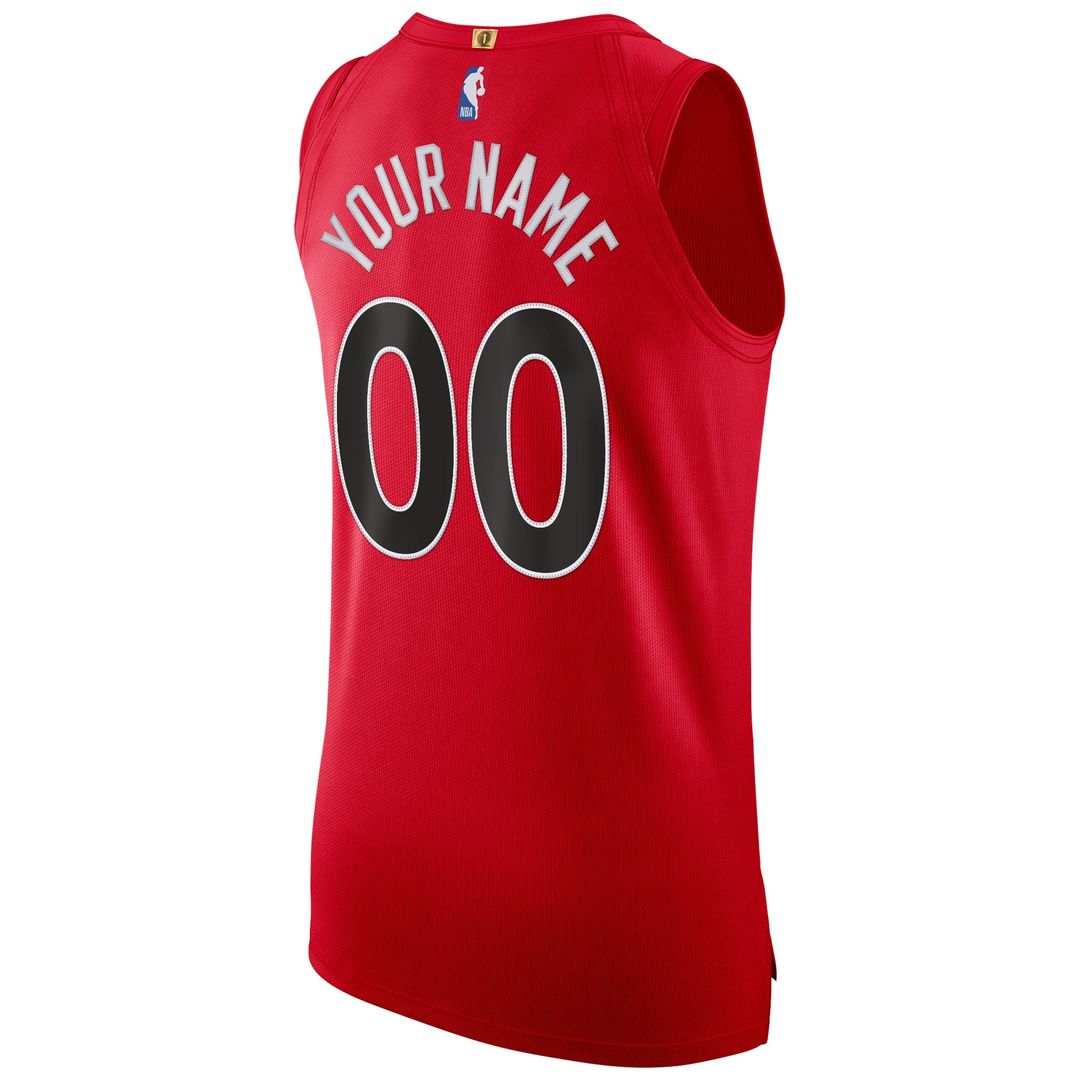 Toronto Raptors Nike 2020/21 Authentic Custom Jersey Red - Icon Edition