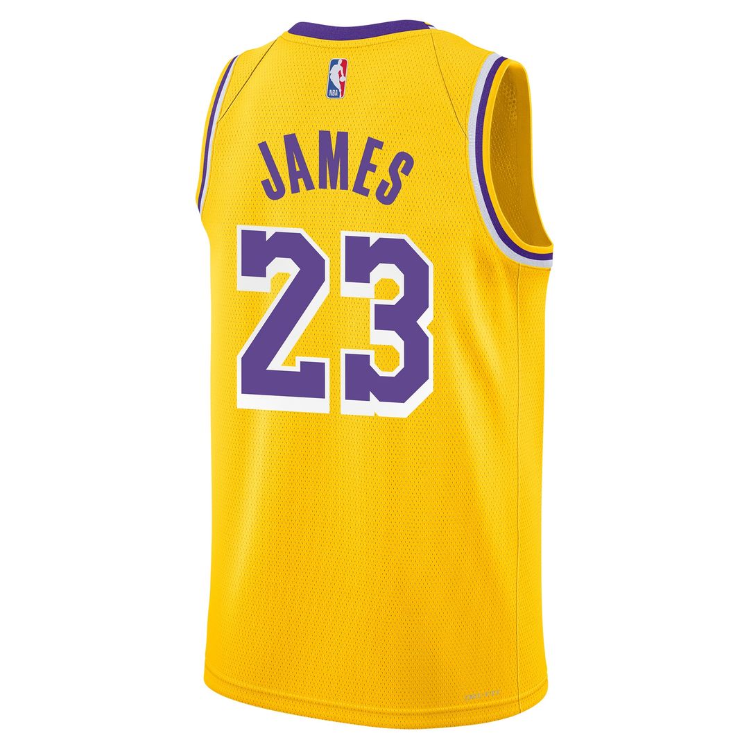 Los Angeles Lakers LeBron James Nike Youth Swingman Jersey - Icon Edition - Gold