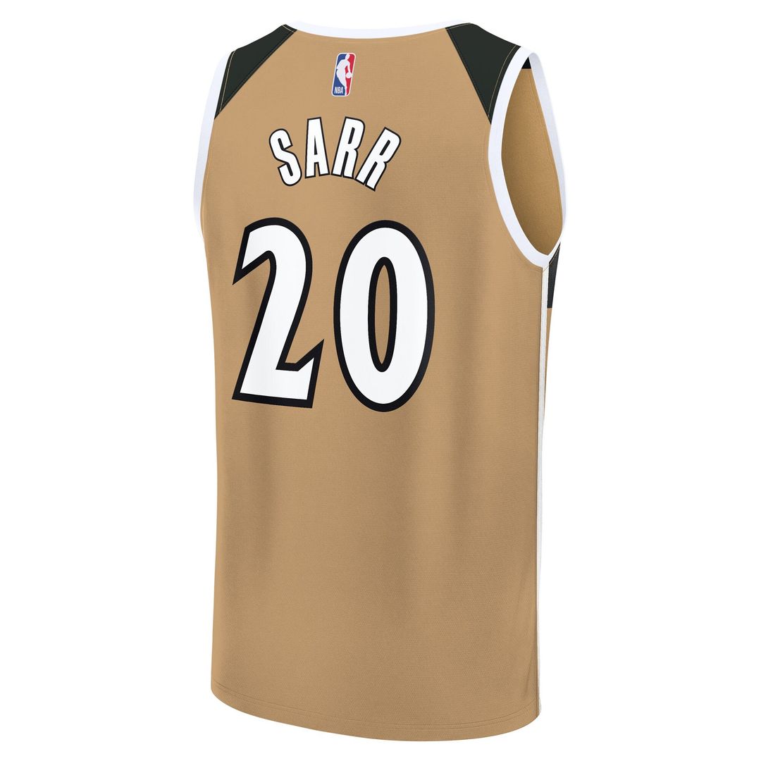 Washington Wizards Alex Sarr Fanatics Youth Fast Break Jersey - City Edition - Gold