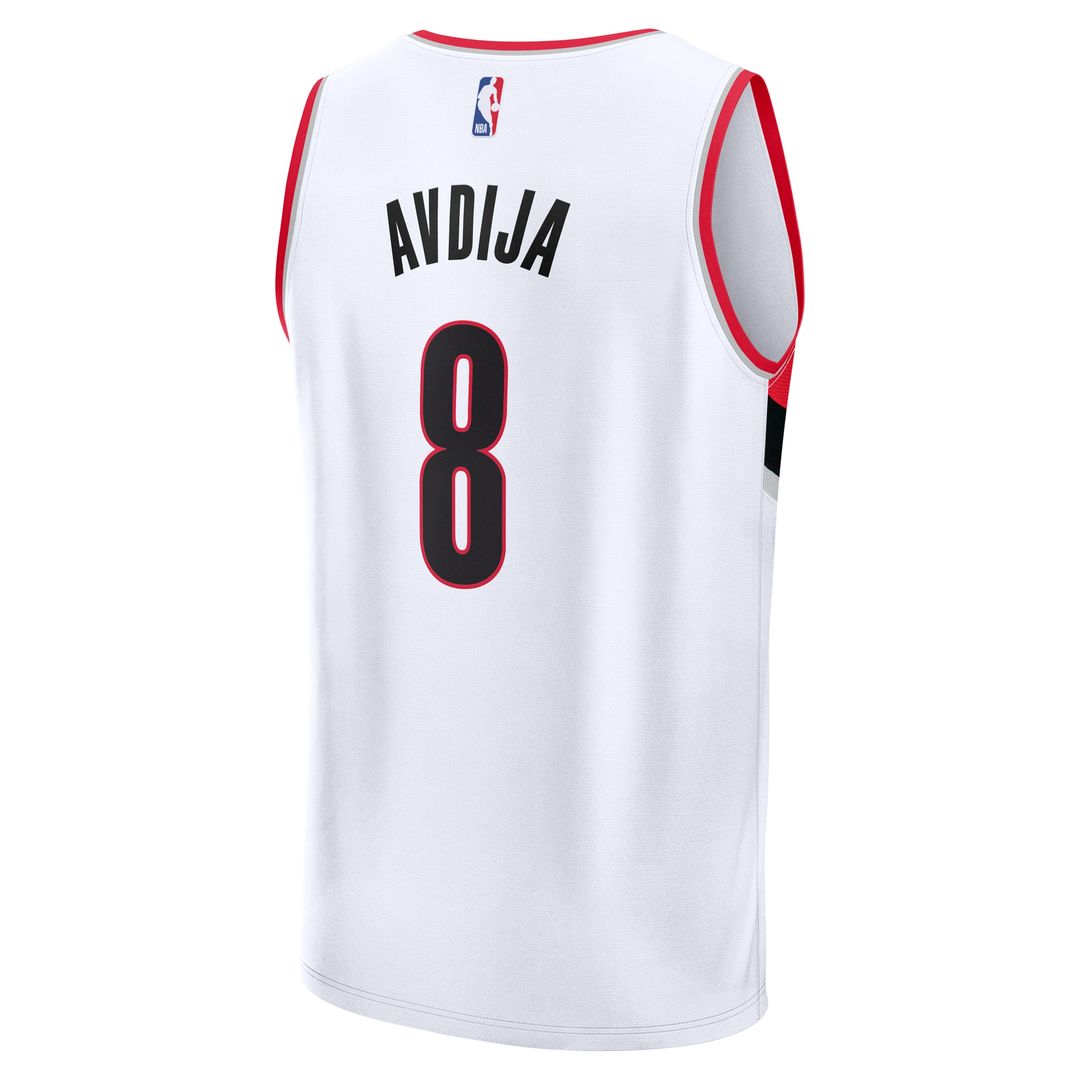 Portland Trail Blazers Deni Avdija Fanatics Fast Break Replica Player Jersey - Association Edition - White