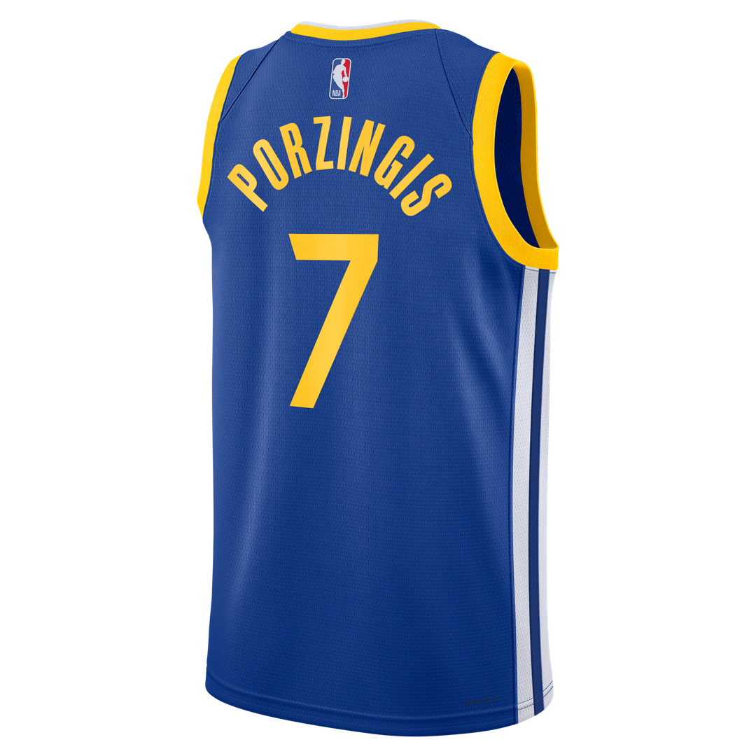 Golden State Warriors Kristaps Porziņģis Nike Unisex Swingman Jersey - Icon Edition - Royal
