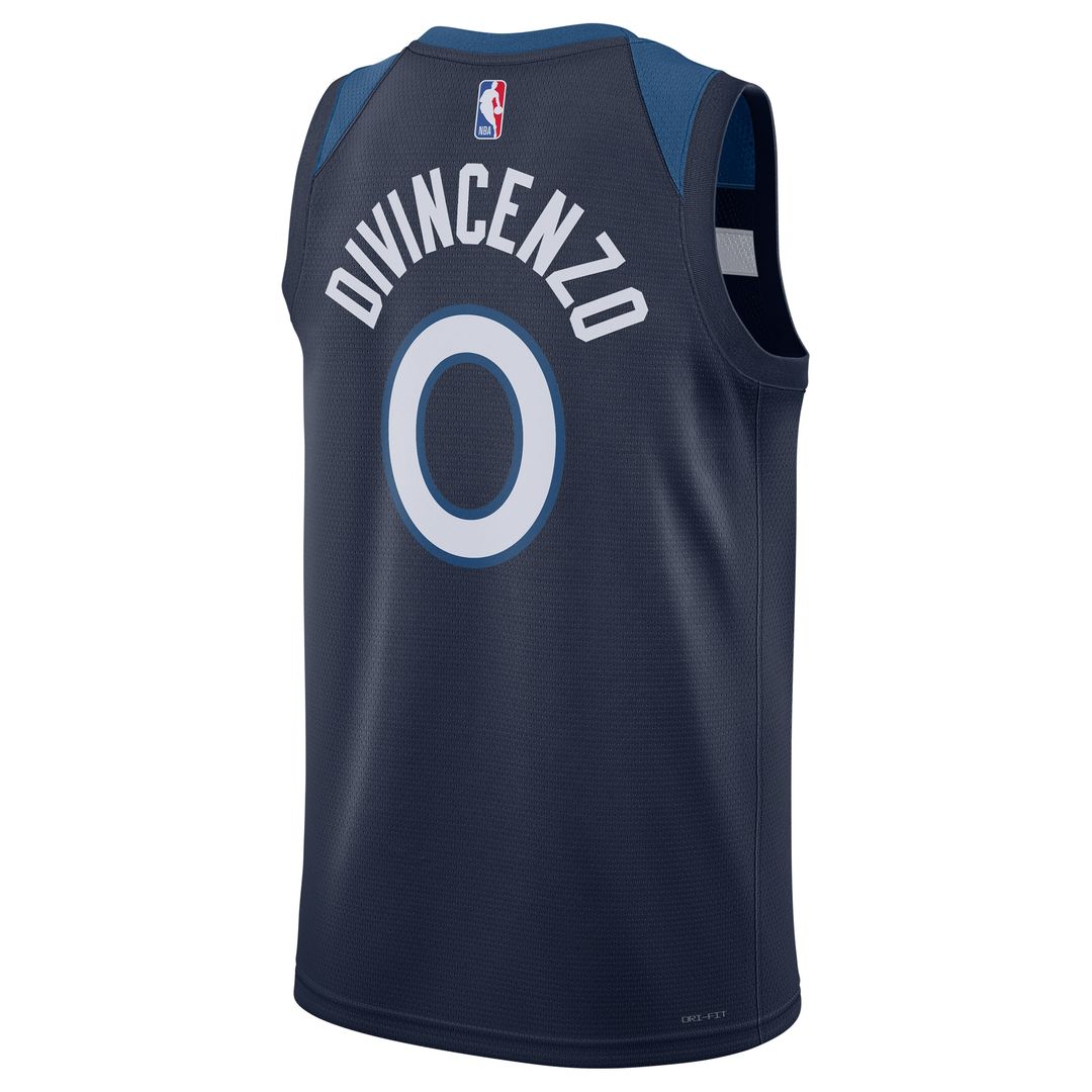 Minnesota Timberwolves Donte DiVincenzo Nike Unisex Swingman Player Jersey - Icon Edition - Navy