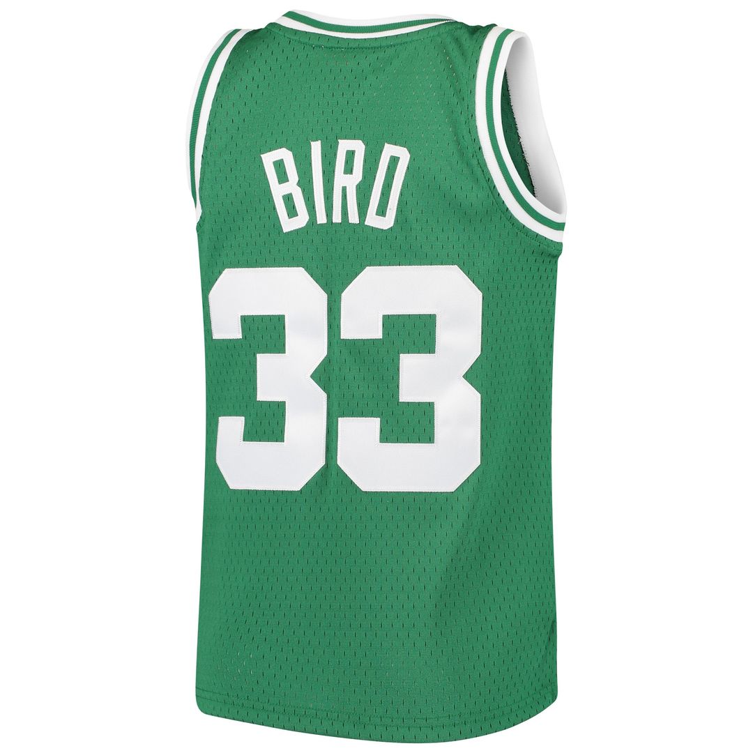 Boston Celtics Larry Bird Mitchell & Ness Youth Hardwood Classics Swingman Throwback Jersey - Kelly Green