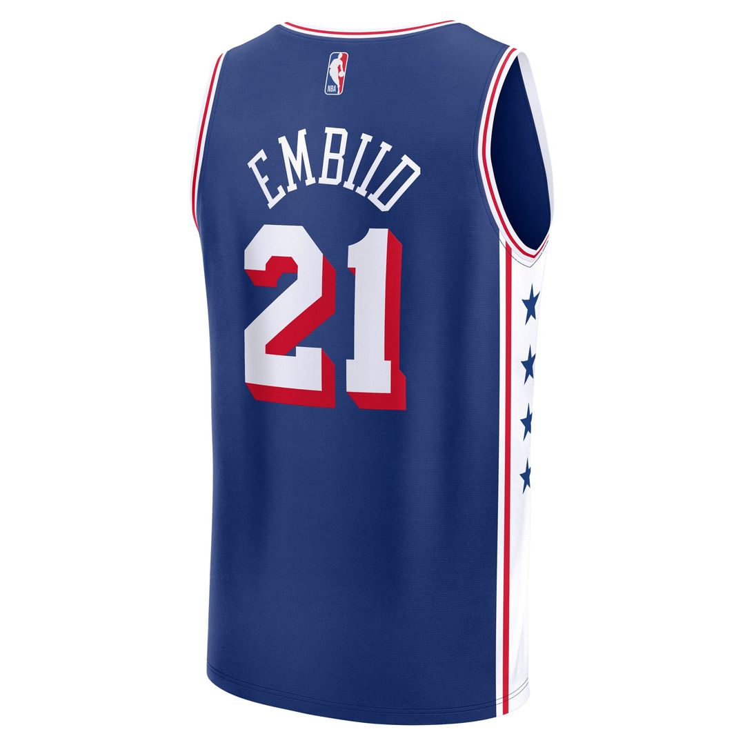 Philadelphia 76ers Joel Embiid Fanatics Youth Fast Break Replica Player Jersey - Icon Edition - Royal