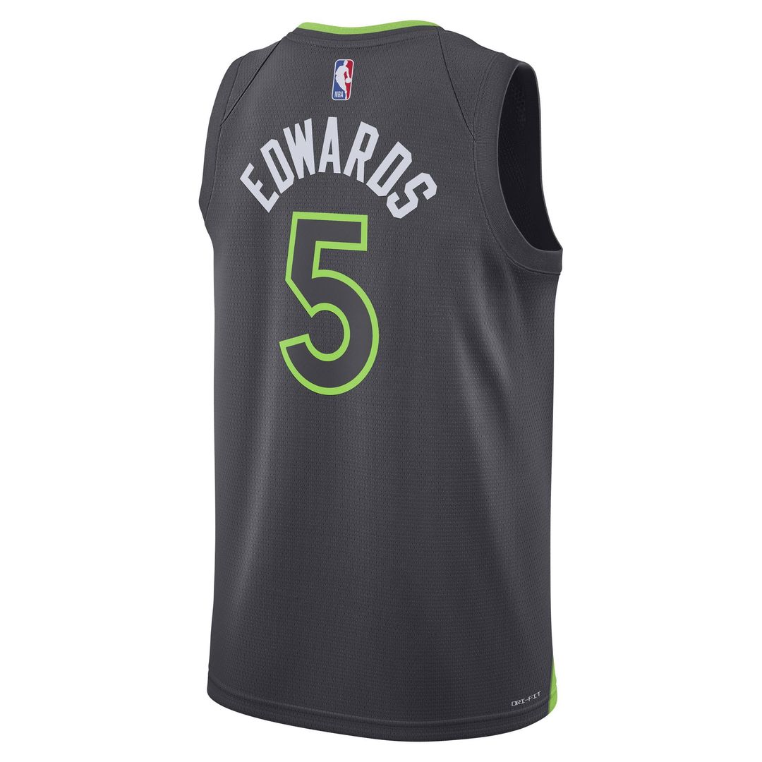 Minnesota Timberwolves Anthony Edwards Jordan Brand Unisex Swingman Jersey - Statement Edition - Charcoal