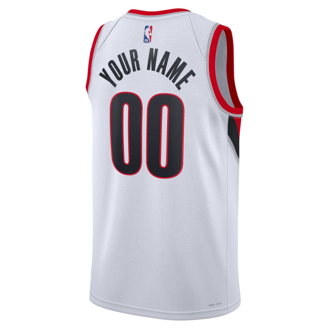 Portland Trail Blazers Nike Unisex Swingman Custom Jersey White - Association Edition