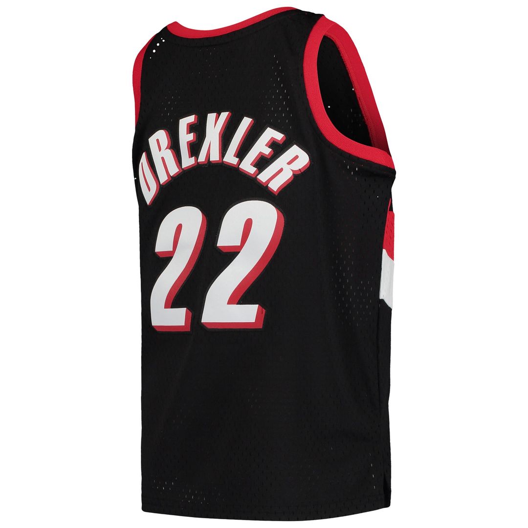 Portland Trail Blazers Clyde Drexler Mitchell & Ness Youth 1991/92 Hardwood Classics Swingman Jersey - Black