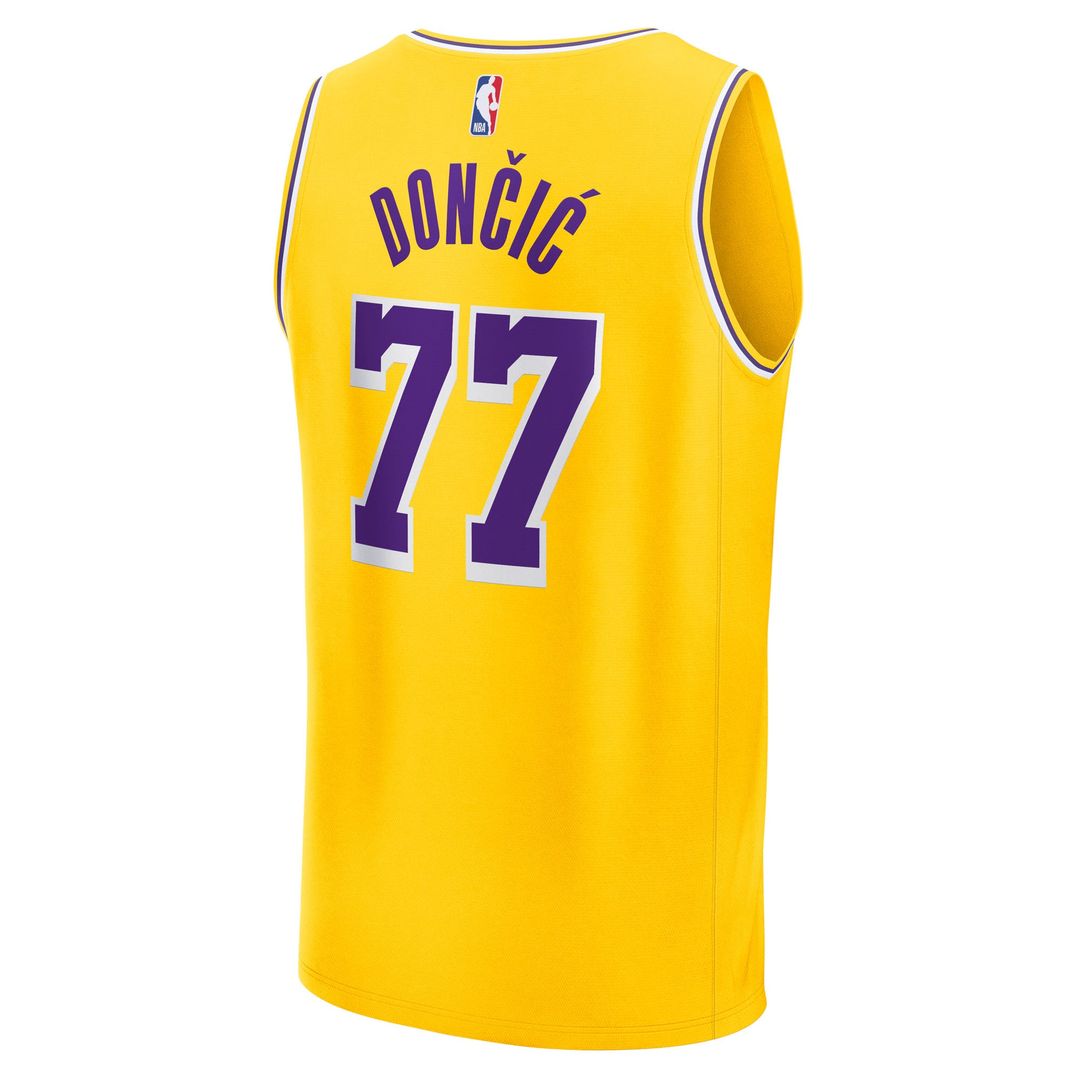 Los Angeles Lakers Luka Dončić Fanatics Big & Tall Fast Break Player Jersey - Gold - Icon Edition