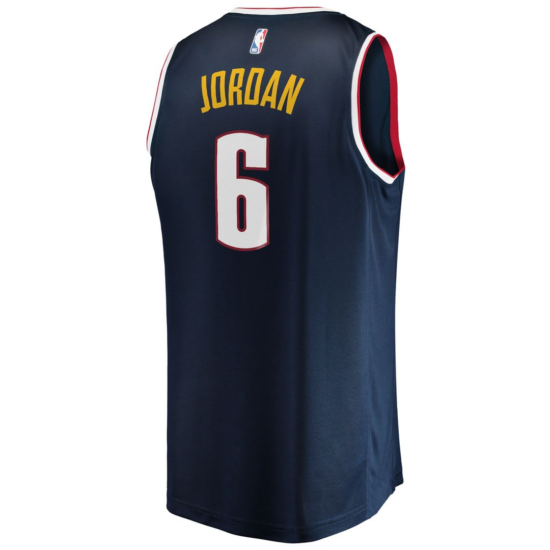 Denver Nuggets DeAndre Jordan Fanatics Youth Fast Break Player Jersey - Icon Edition - Navy