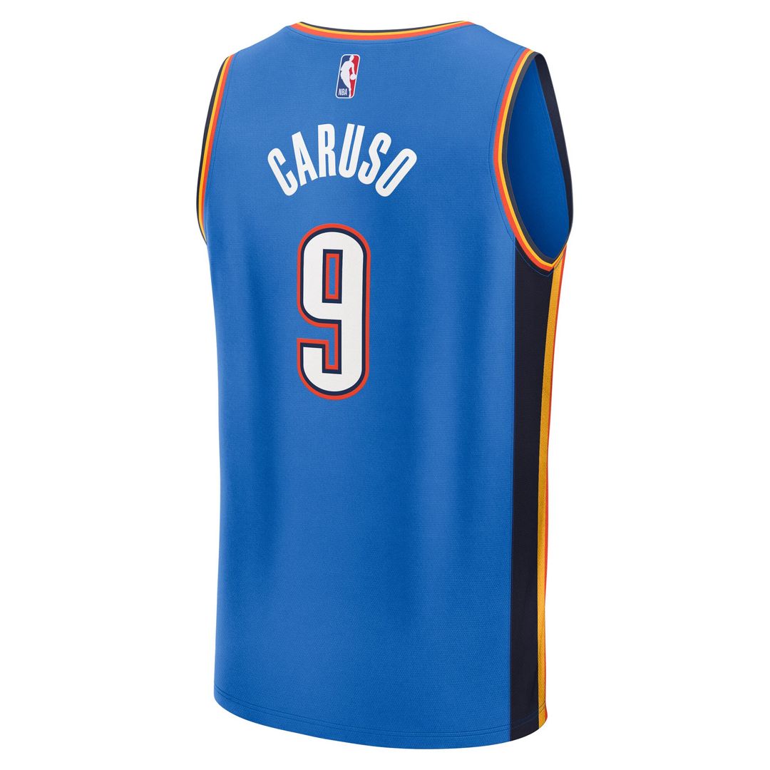 Oklahoma City Thunder Alex Caruso Fanatics Youth 2025 NBA Finals Champions Fast Break Replica Player Jersey - Blue - Icon Edition