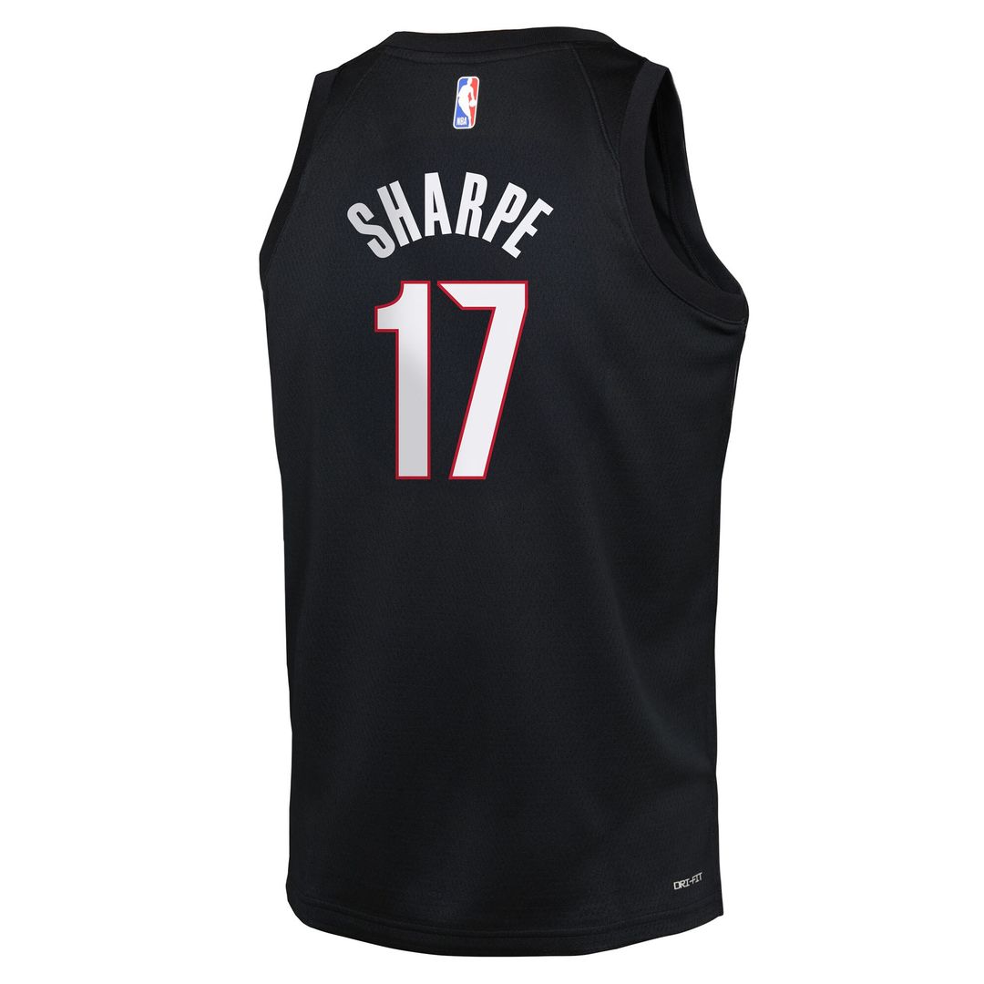 Portland Trail Blazers Shaedon Sharpe Nike Youth Icon Edition Swingman Jersey - Black