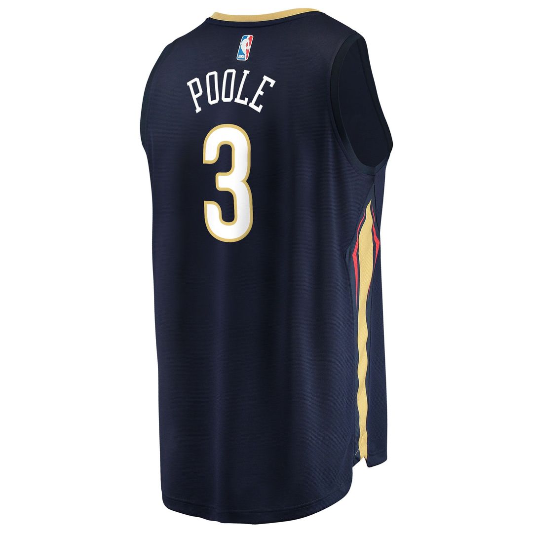New Orleans Pelicans Jordan Poole Fanatics Fast Break Replica Jersey - Navy - Icon Edition