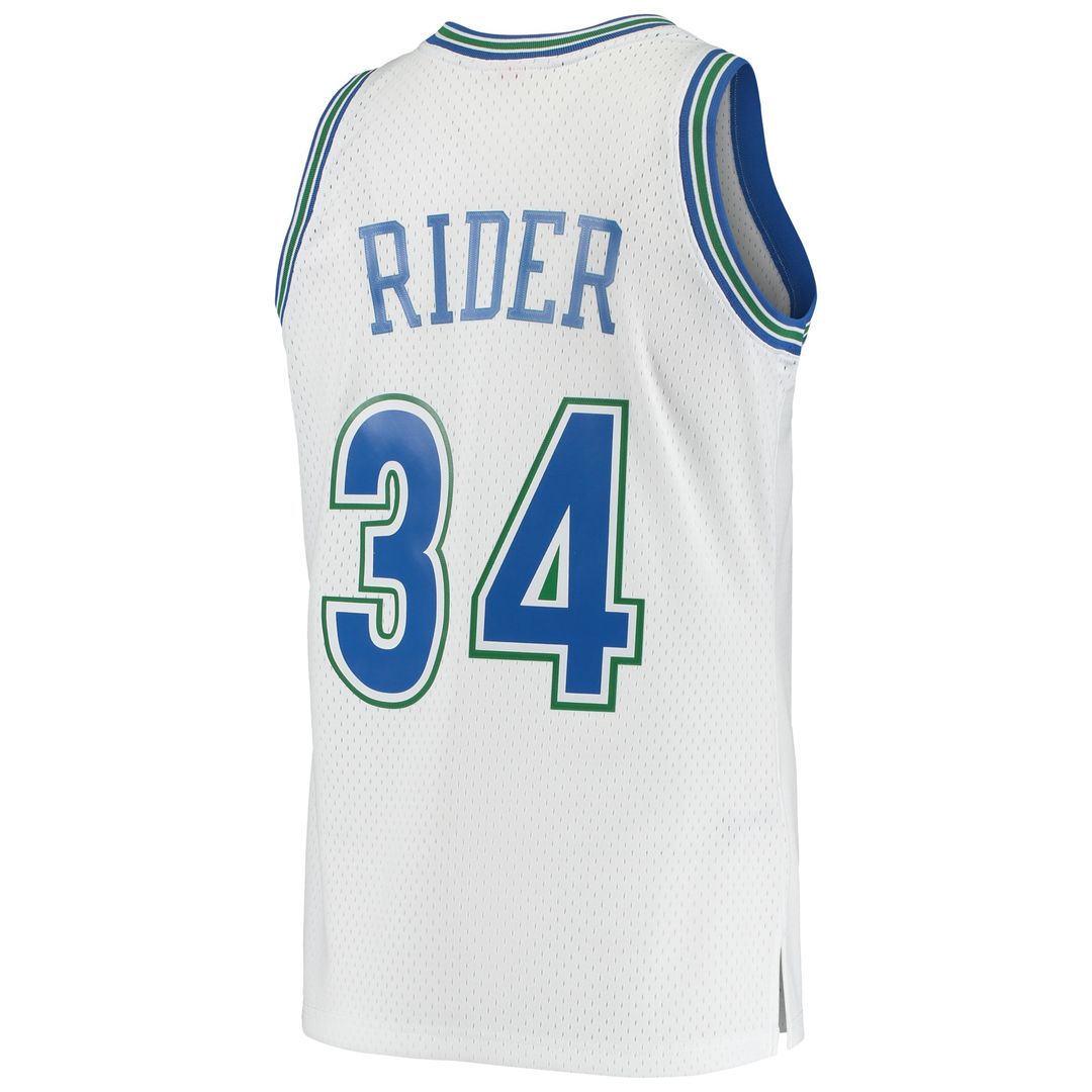 Minnesota Timberwolves Isaiah Rider Mitchell & Ness 1995/96 Hardwood Classics Swingman Jersey - White