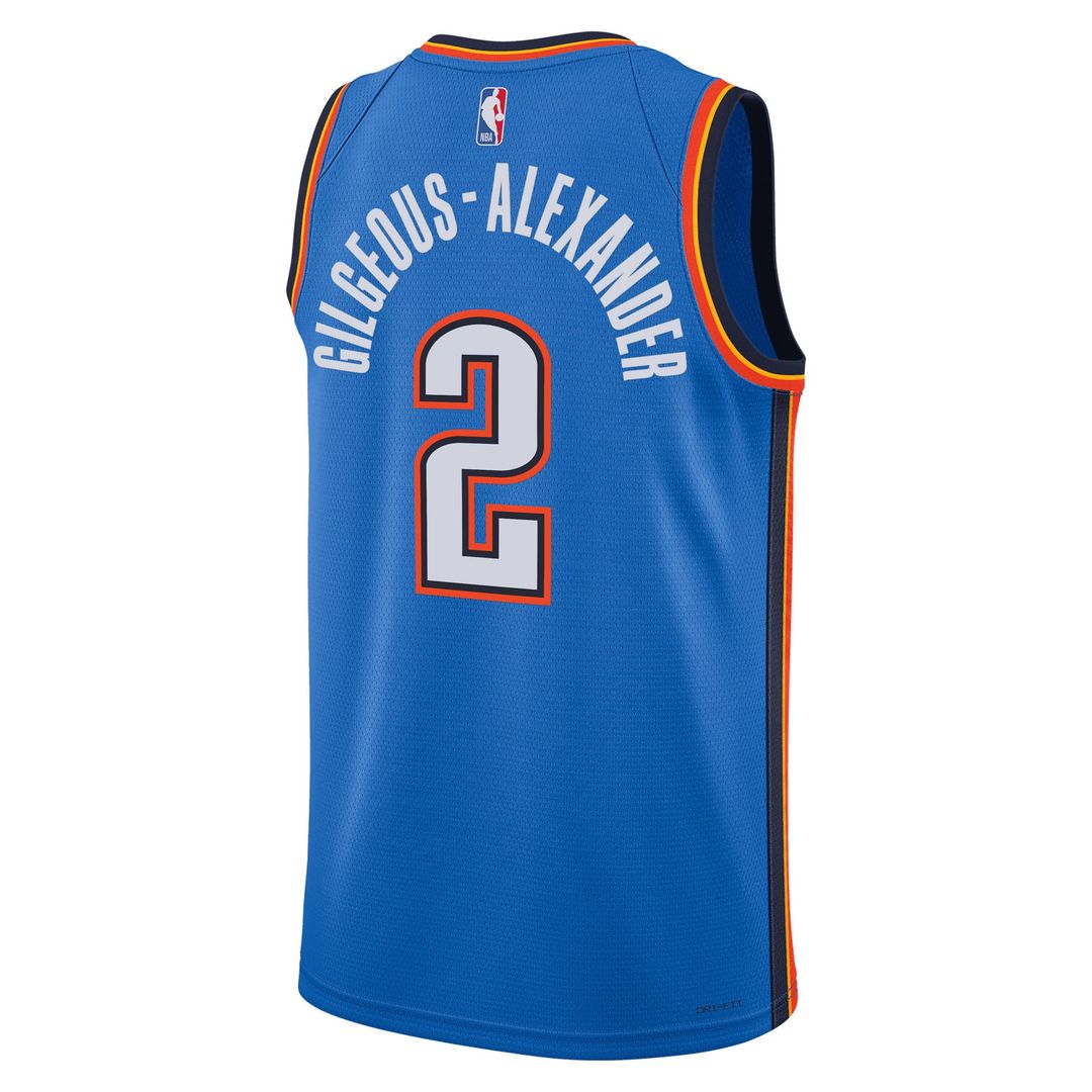 Oklahoma City Thunder Shai Gilgeous - Alexander Nike Unisex Swingman Jersey - Icon Edition - Blue