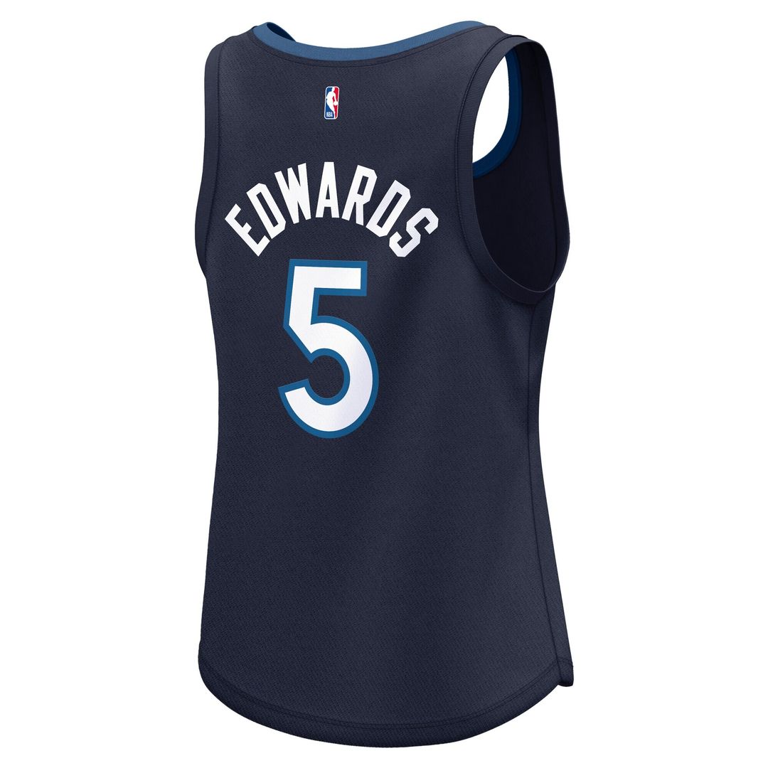 Minnesota Timberwolves Anthony Edwards Fanatics Women's Fast Break Player Jersey - Icon Edition - Navy