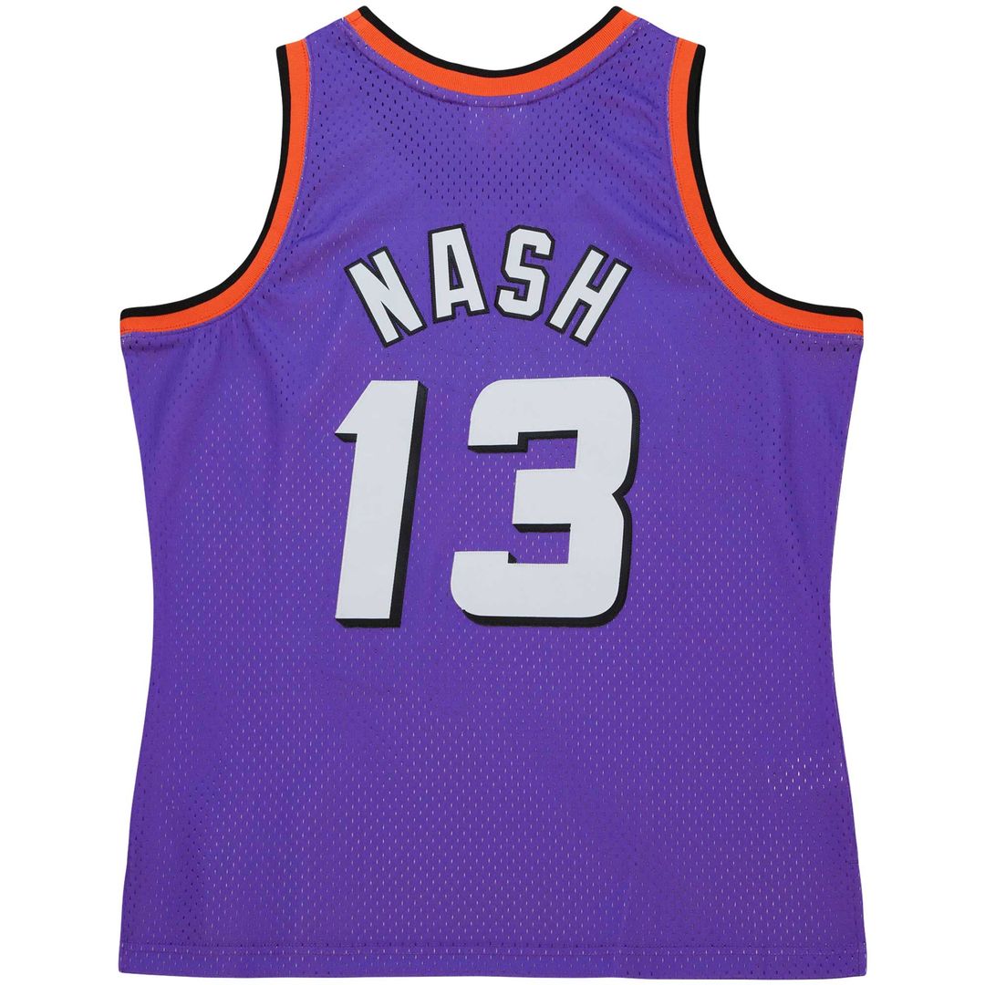 Phoenix Suns Steve Nash Mitchell & Ness Hardwood Classics 1996/97 Tropical Swingman Jersey - Purple