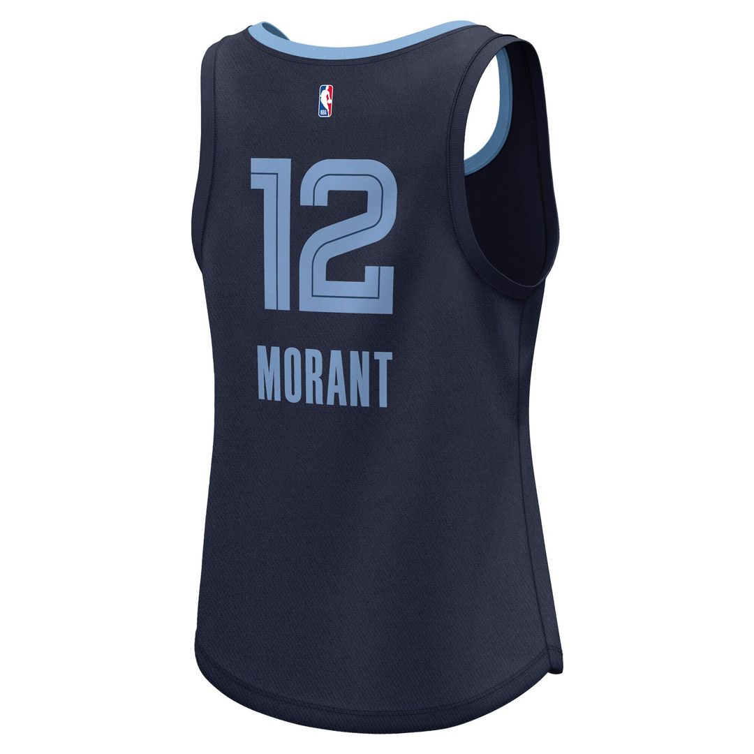 Memphis Grizzlies Ja Morant Fanatics Women's Fast Break Player Jersey - Icon Edition - Navy