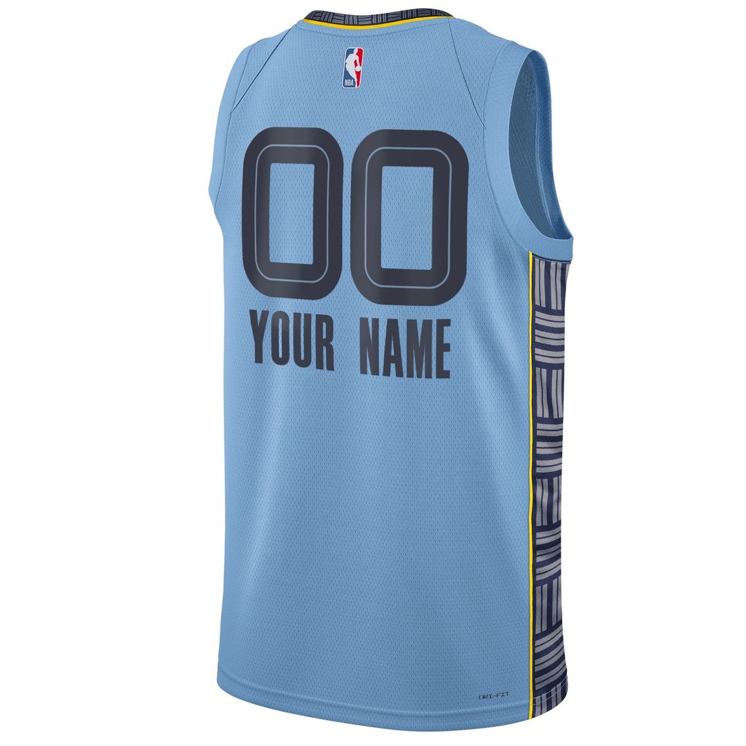 Memphis Grizzlies Jordan Brand Unisex 2022/23 Swingman Custom Jersey - Statement Edition - Blue