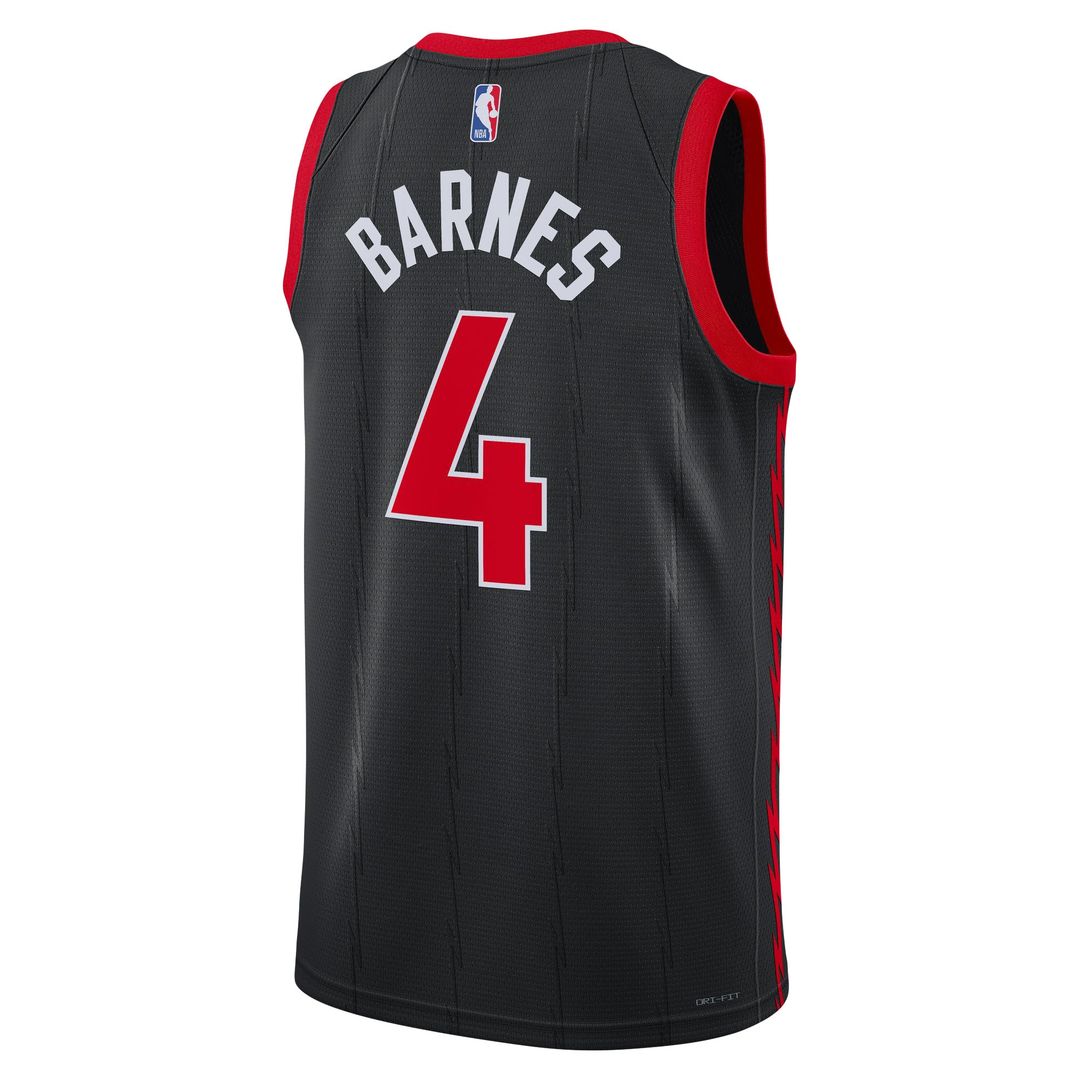 Toronto Raptors Scottie Barnes Jordan Brand Unisex Swingman Jersey - Statement Edition - Black