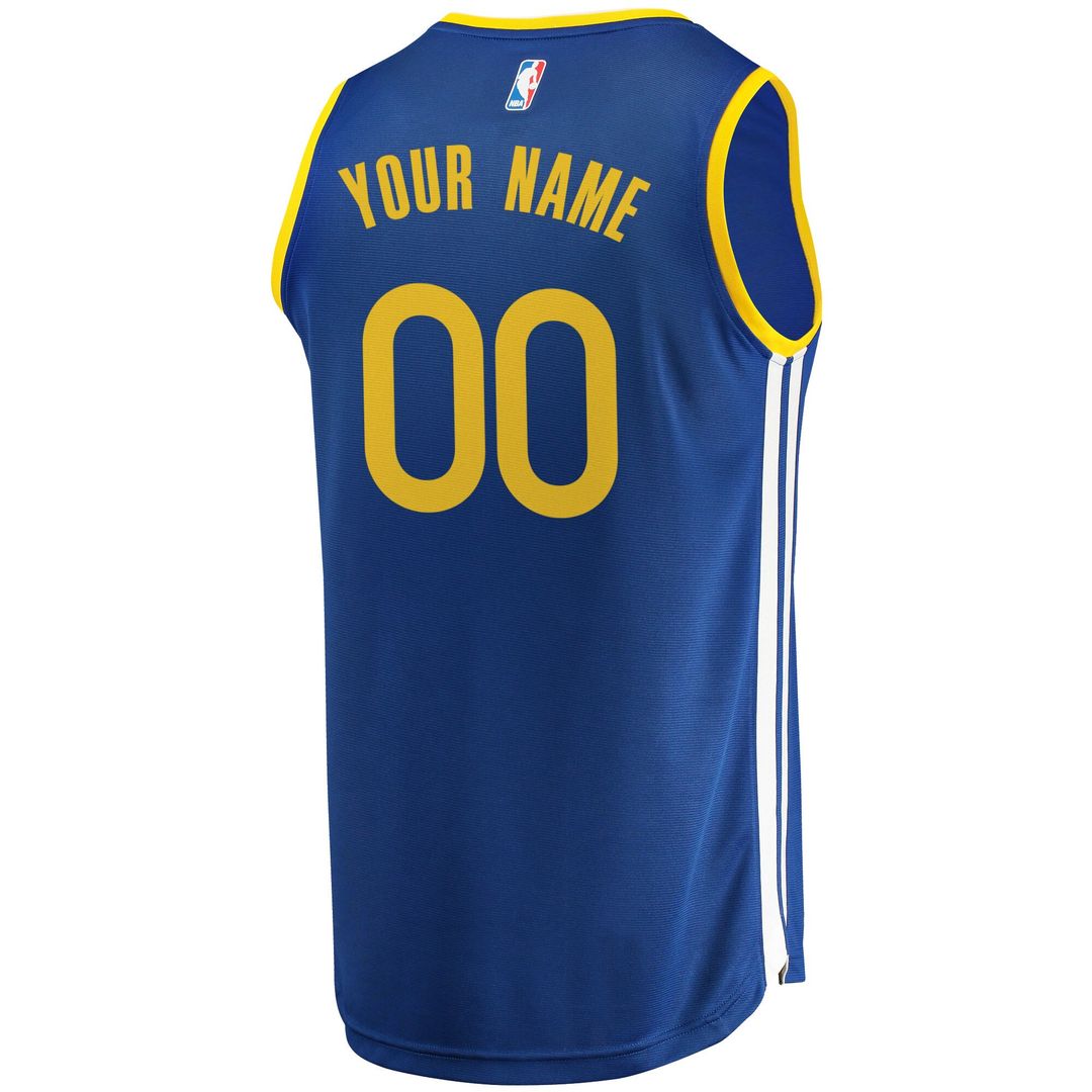 Golden State Warriors Fanatics Youth 2019/20 Fast Break Custom Replica Jersey Royal - Icon Edition