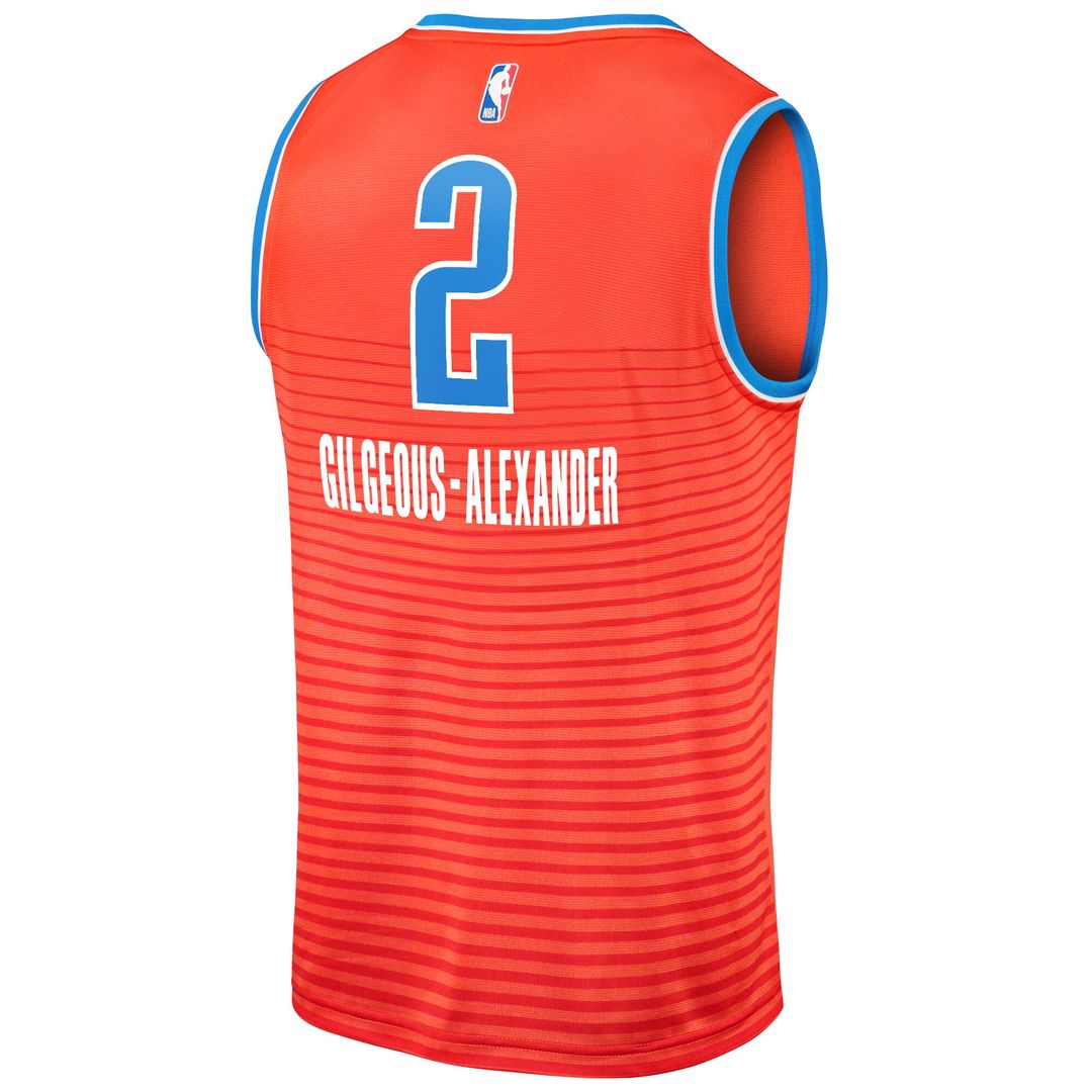 Oklahoma City Thunder Shai Gilgeous - Alexander Fanatics Fast Break Player Jersey - Statement Edition - Orange