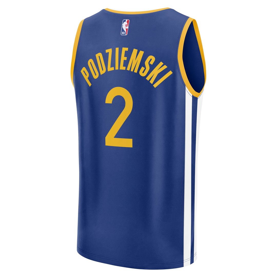 Golden State Warriors Brandin Podziemski Fanatics Fast Break Replica Player Jersey - Icon Edition - Royal