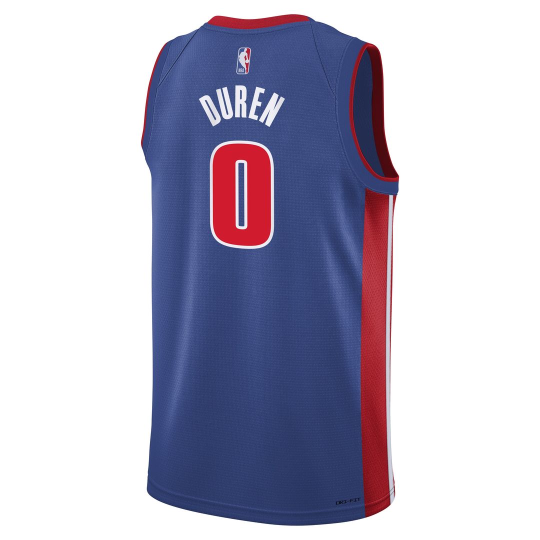 Detroit Pistons Jalen Duren Nike Youth Swingman Jersey - Icon Edition - Blue