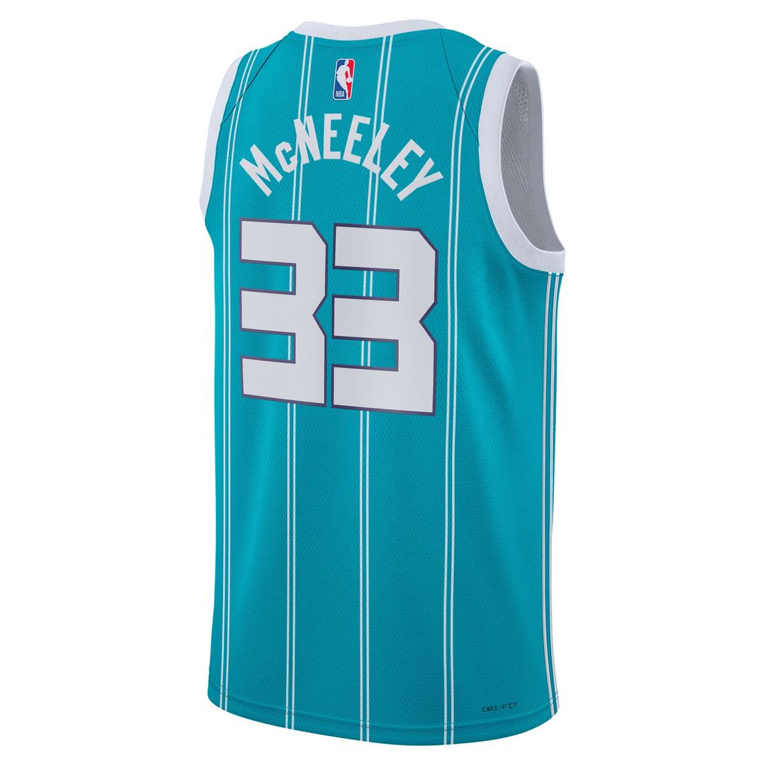 Charlotte Hornets Liam McNeeley Jordan Brand Unisex Swingman Jersey - Teal - Icon Edition