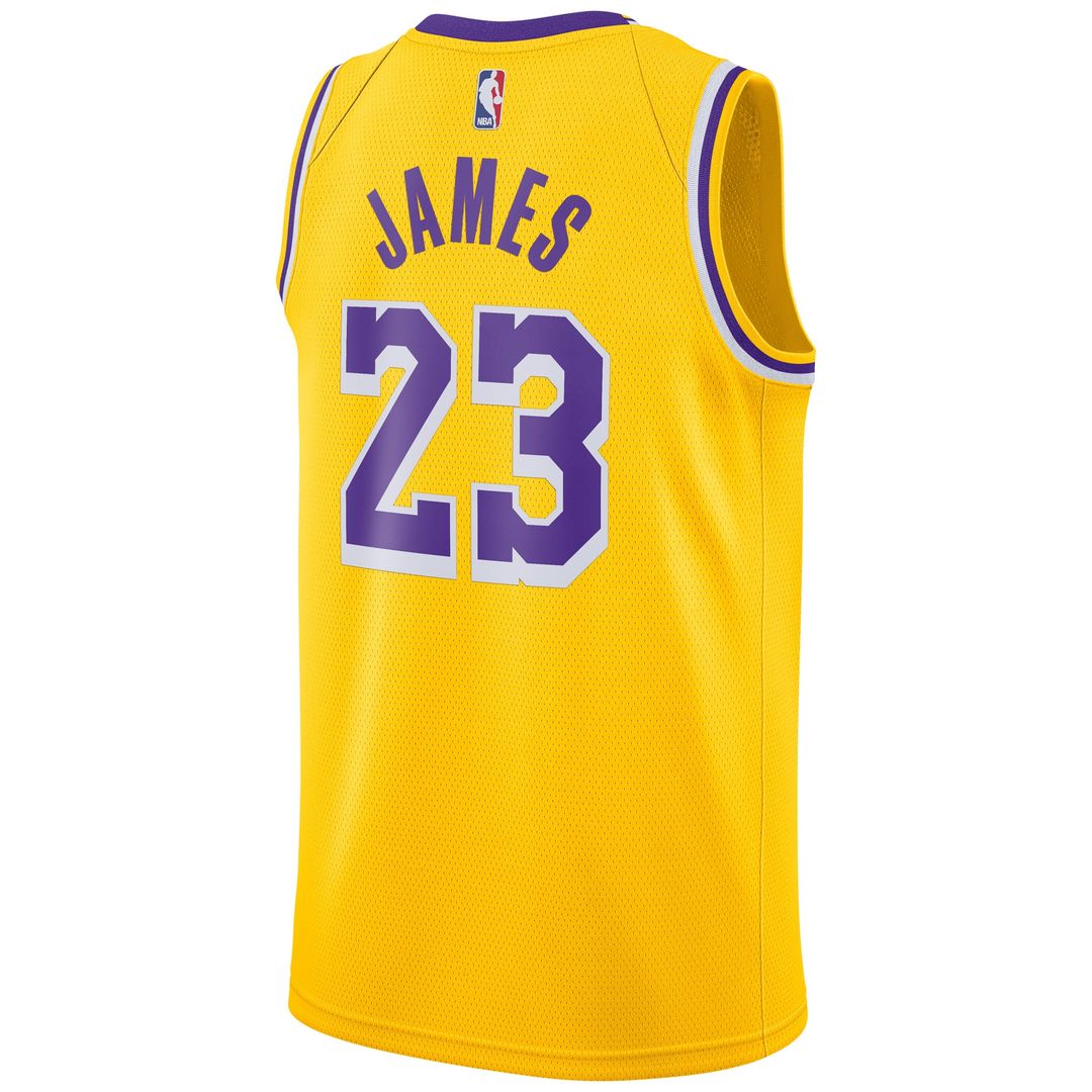 Los Angeles Lakers LeBron James Nike Swingman Player Jersey Gold - Icon Edition