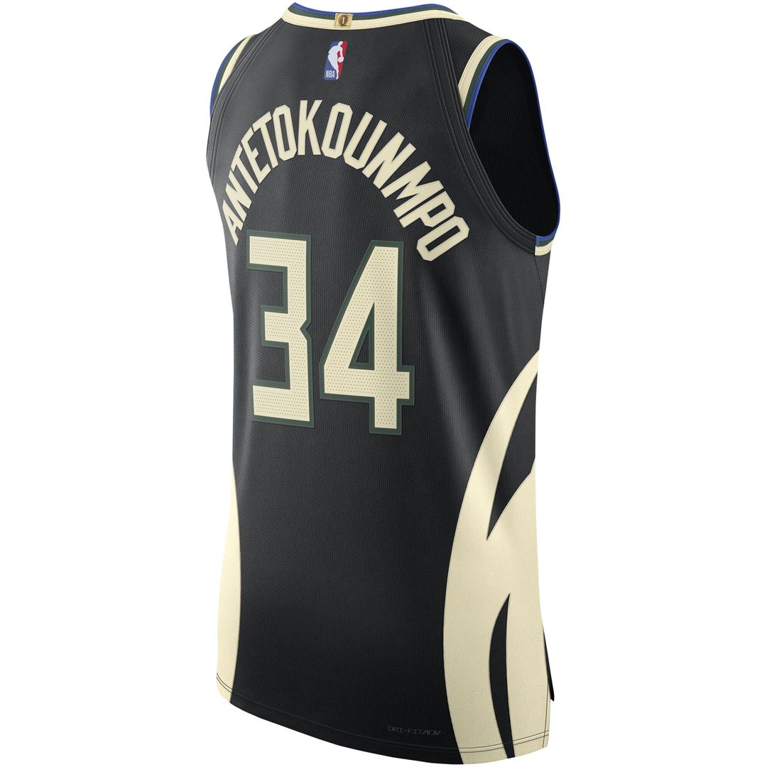 Milwaukee Bucks Giannis Antetokounmpo Jordan Brand Authentic Player Jersey - Statement Edition - Black