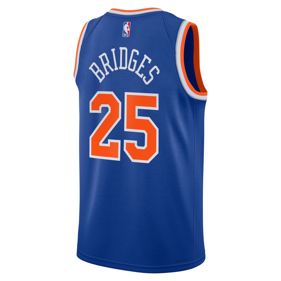 New York Knicks Mikal Bridges Nike Youth Swingman Jersey - Icon Edition - Blue