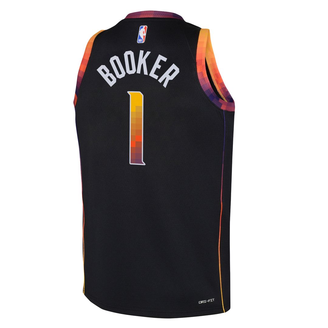 Phoenix Suns Devin Booker Jordan Brand Youth Swingman Jersey - Statement Edition - Black