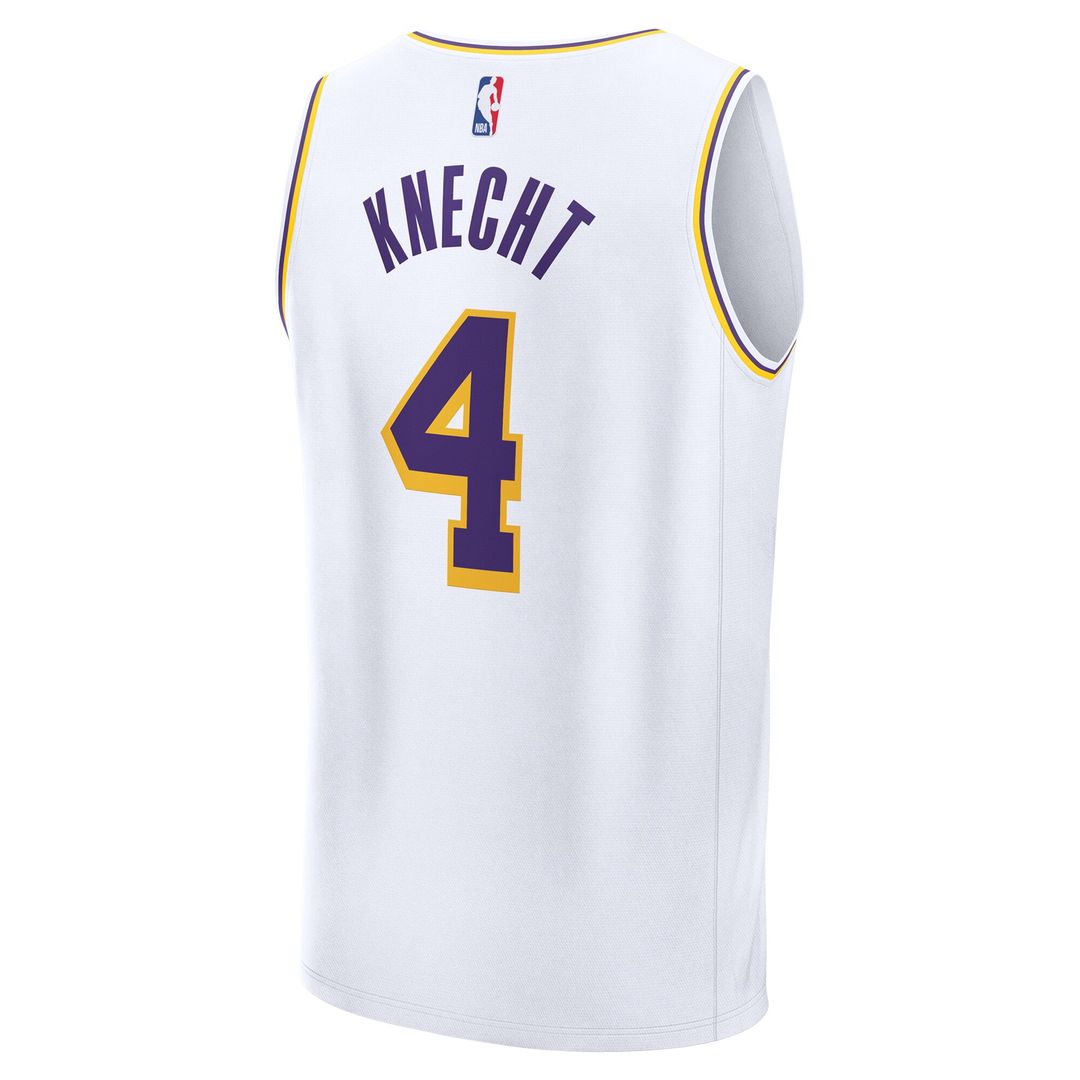 Los Angeles Lakers Dalton Knecht Fanatics Fast Break Replica Player Jersey - Association Edition - White