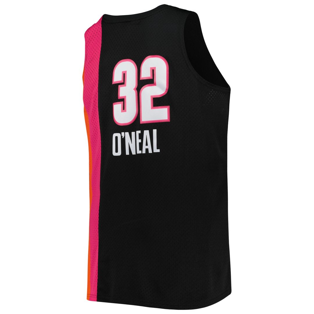 Miami Heat Shaquille O'Neal Mitchell & Ness Big & Tall Hardwood Classics 2005/06 Swingman Jersey - Black