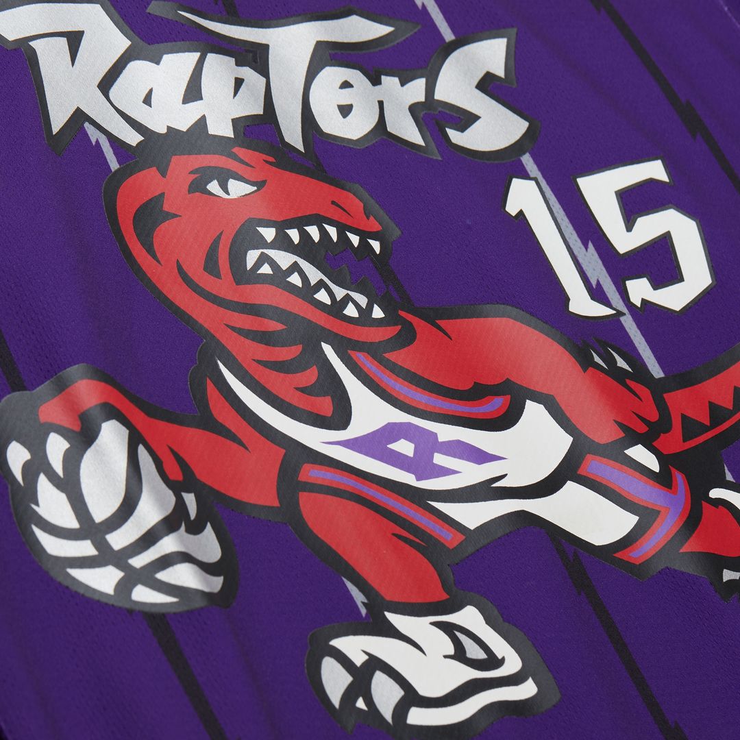 Toronto Raptors Vince Carter Mitchell & Ness Unisex Maxxed Out Fashion Hockey Jersey - Purple