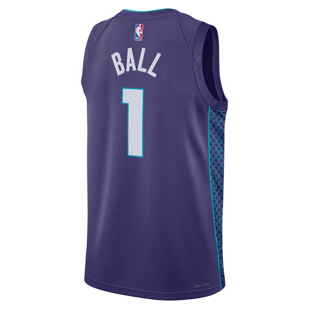 Charlotte Hornets LaMelo Ball Jordan Brand Unisex Swingman Jersey - Statement Edition - Purple