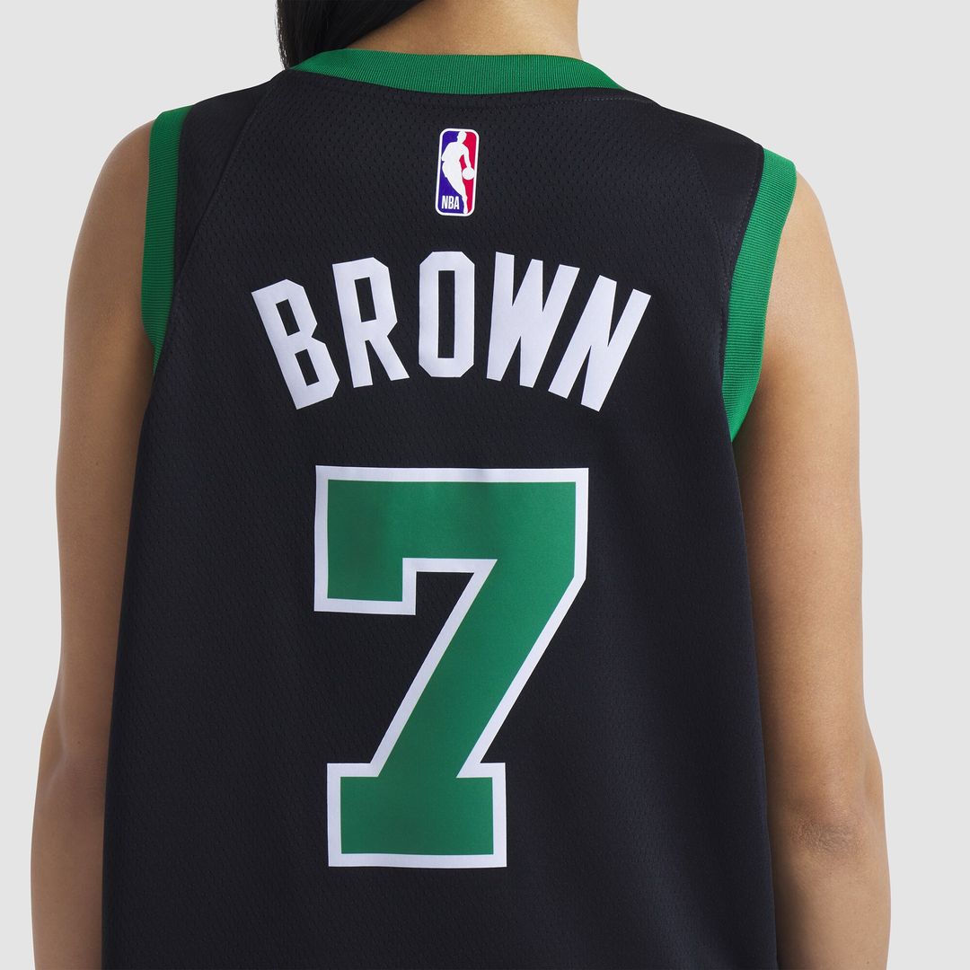 Boston Celtics Jaylen Brown Jordan Brand Unisex Swingman Jersey - Statement Edition - Black