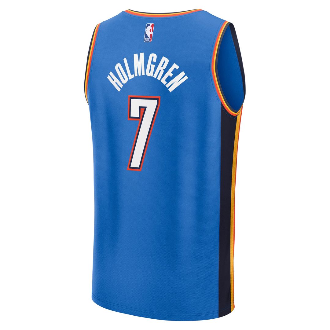 Oklahoma City Thunder Chet Holmgren Fanatics Fast Break Replica Player Jersey - Icon Edition - Blue