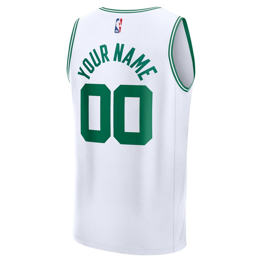 Boston Celtics Fanatics Youth Fast Break Custom Replica Jersey - Kelly Green - Icon Edition