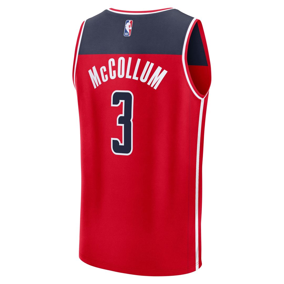 Washington Wizards CJ McCollum Fanatics Youth Fast Break Replica Player Jersey - Icon Edition - Red