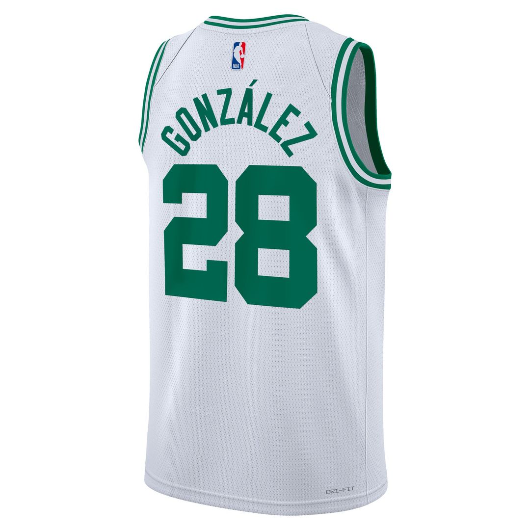 Boston Celtics Hugo González Nike Unisex Swingman Jersey - Association Edition - White