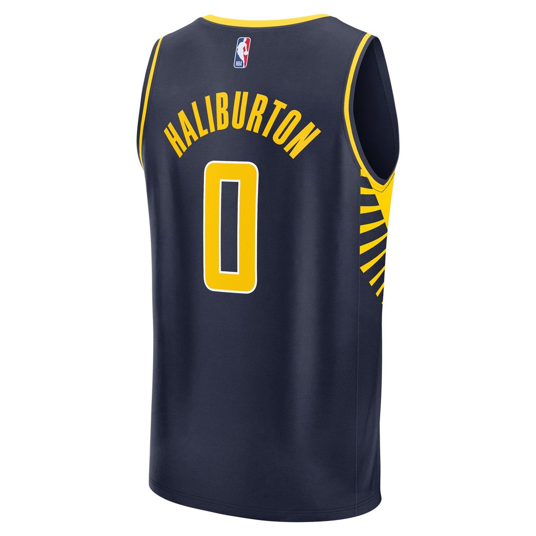 Indiana Pacers Tyrese Haliburton Fanatics Fast Break Replica Jersey - Icon Edition - Navy