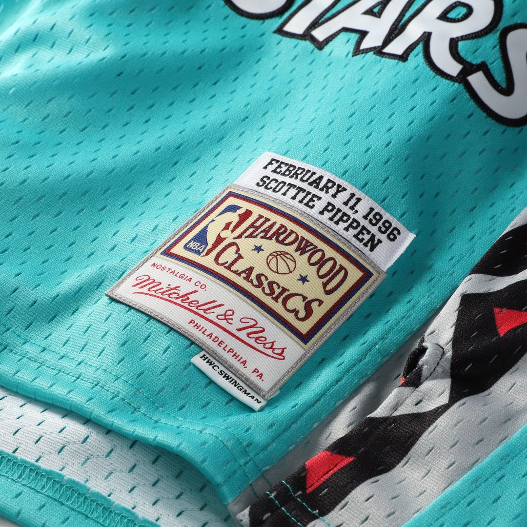Scottie Pippen 1996 NBA All - Star Game Mitchell & Ness Youth Hardwood Classics Swingman Jersey - Teal