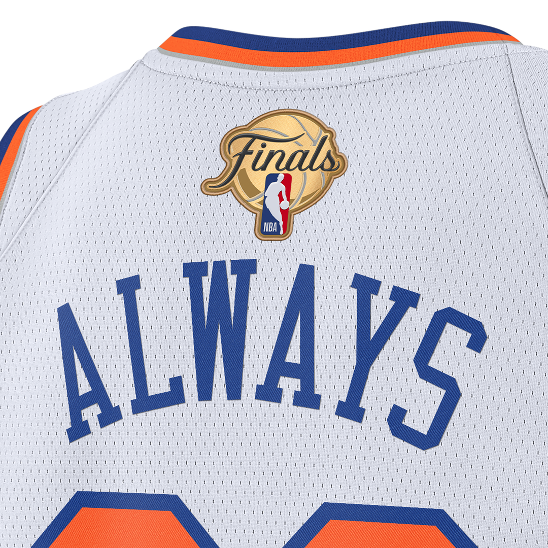 New York Knicks Nike Unisex 2026 NBA Finals Champions Always 26 Swingman Jersey - White - Association Edition