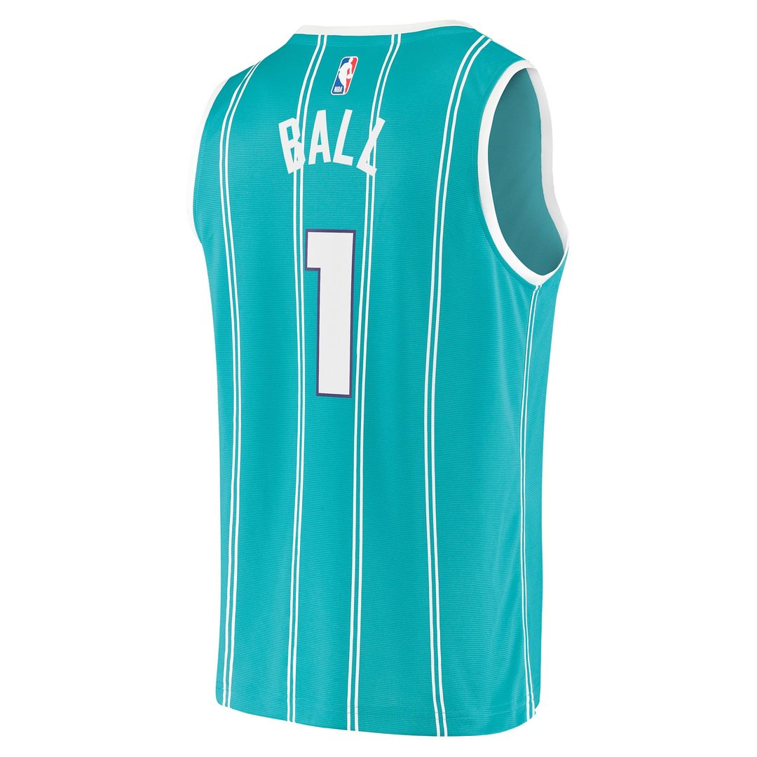 Charlotte Hornets LaMelo Ball Fanatics Fast Break Replica Jersey - Icon Edition - Teal